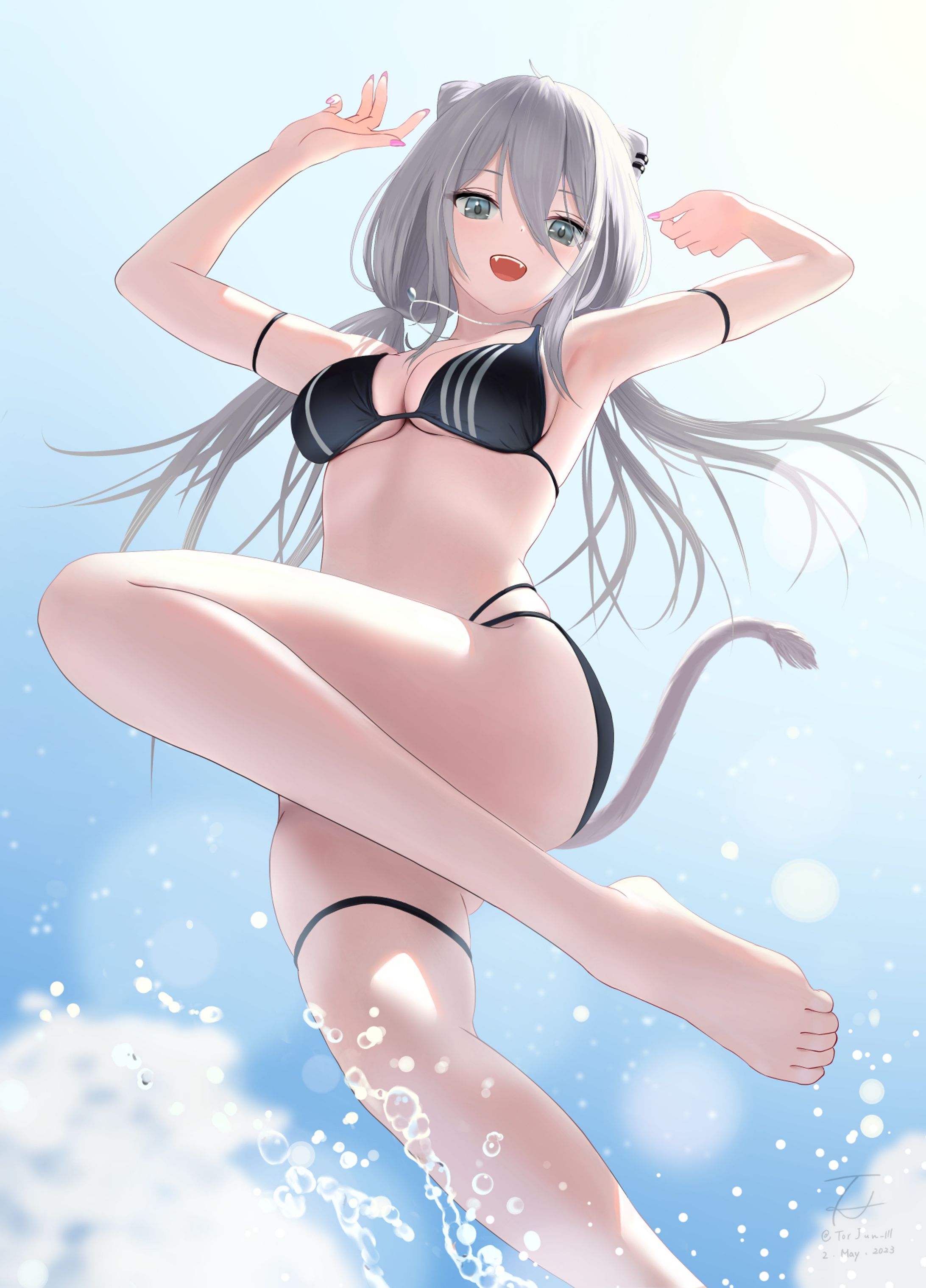 獅白ぼたん（水着）-1