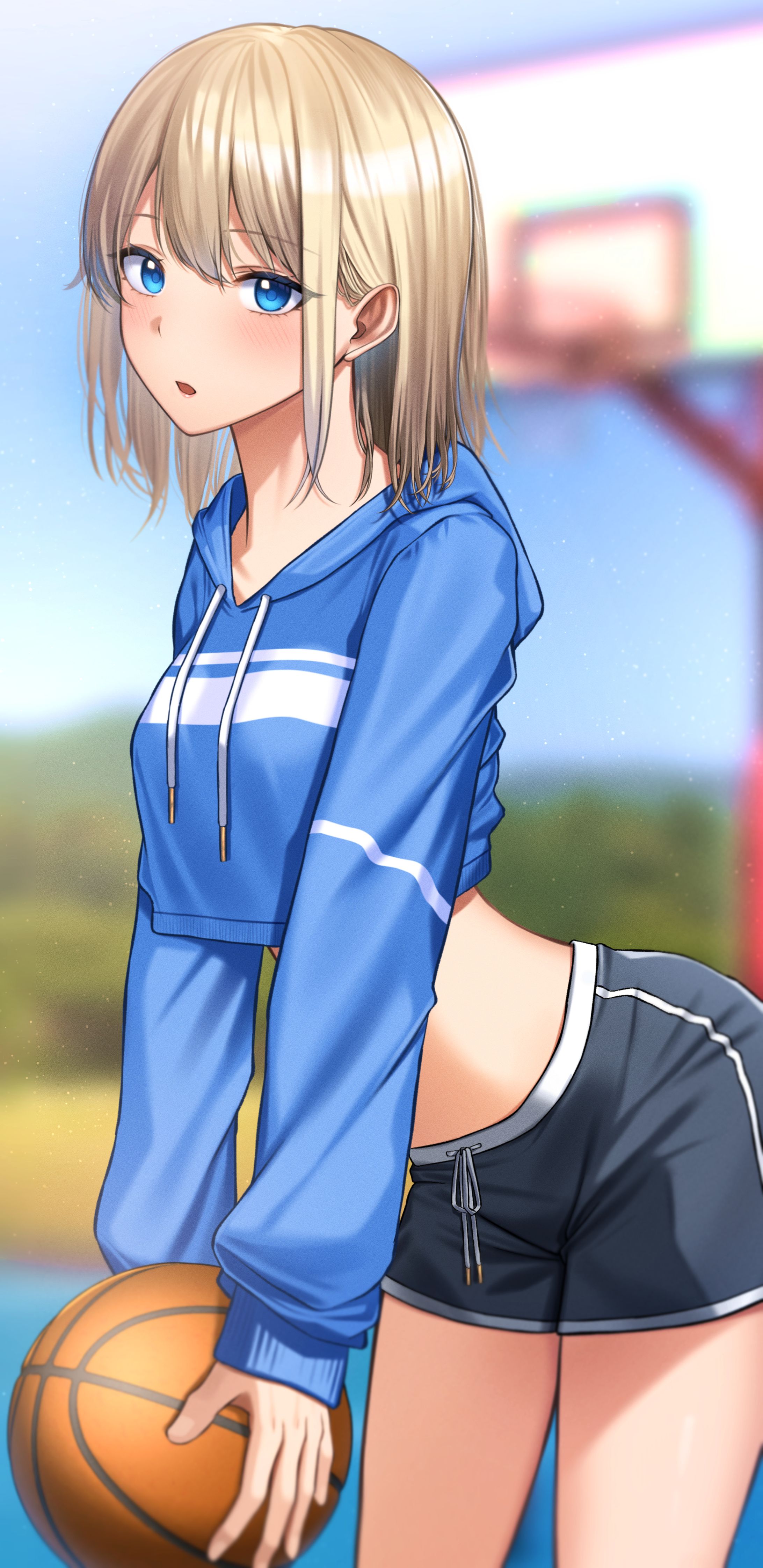 金髪バスケ女子-1