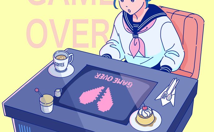 retro game girl