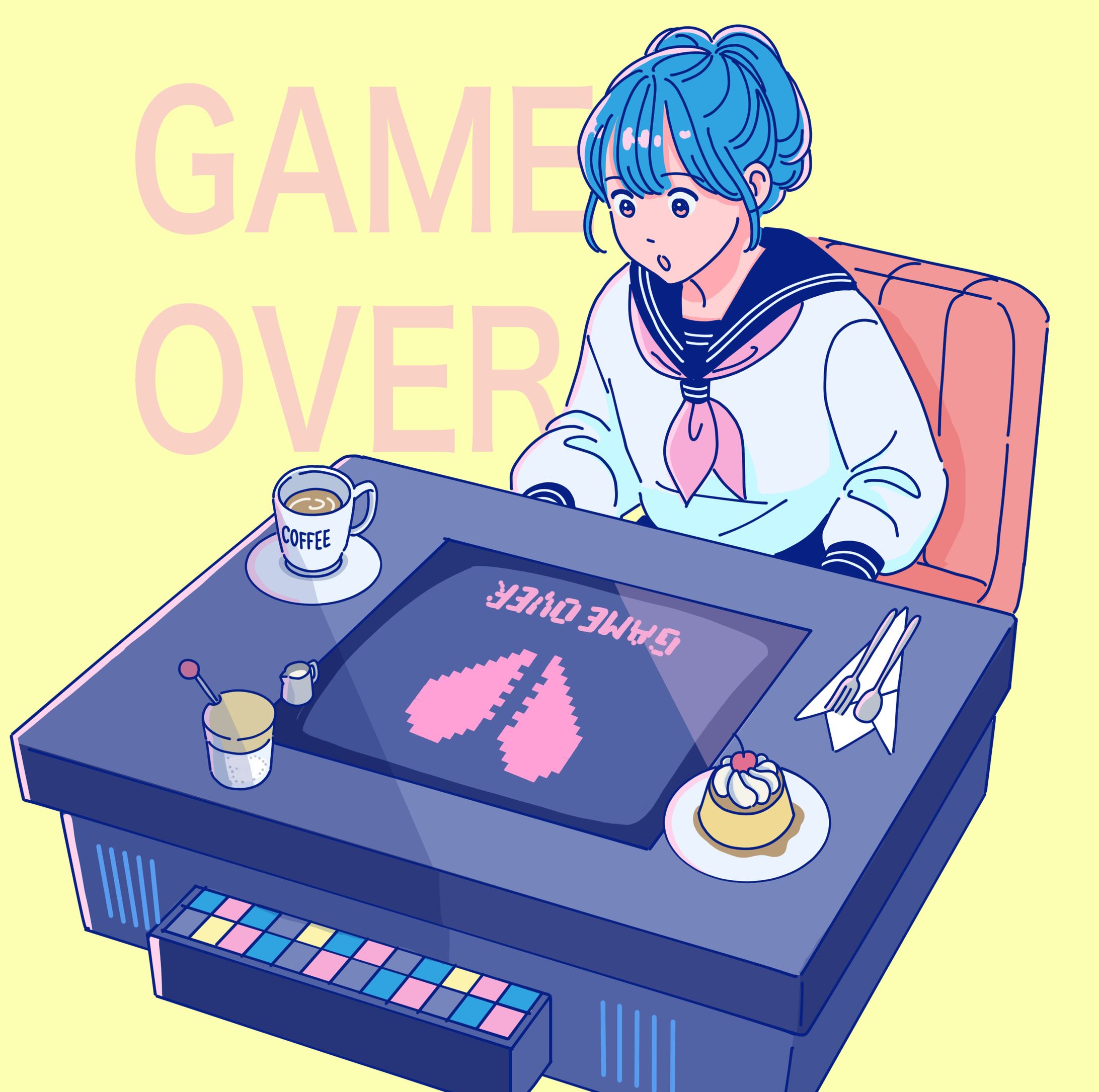 retro game girl-1