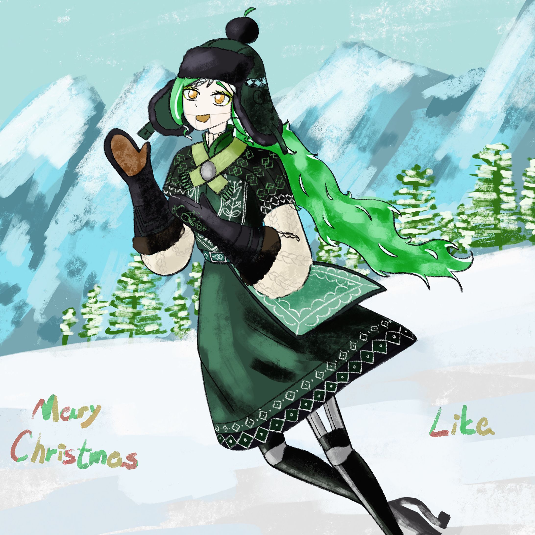 Lika Brandsアップル・ボア【ツイステ Fanart】-1