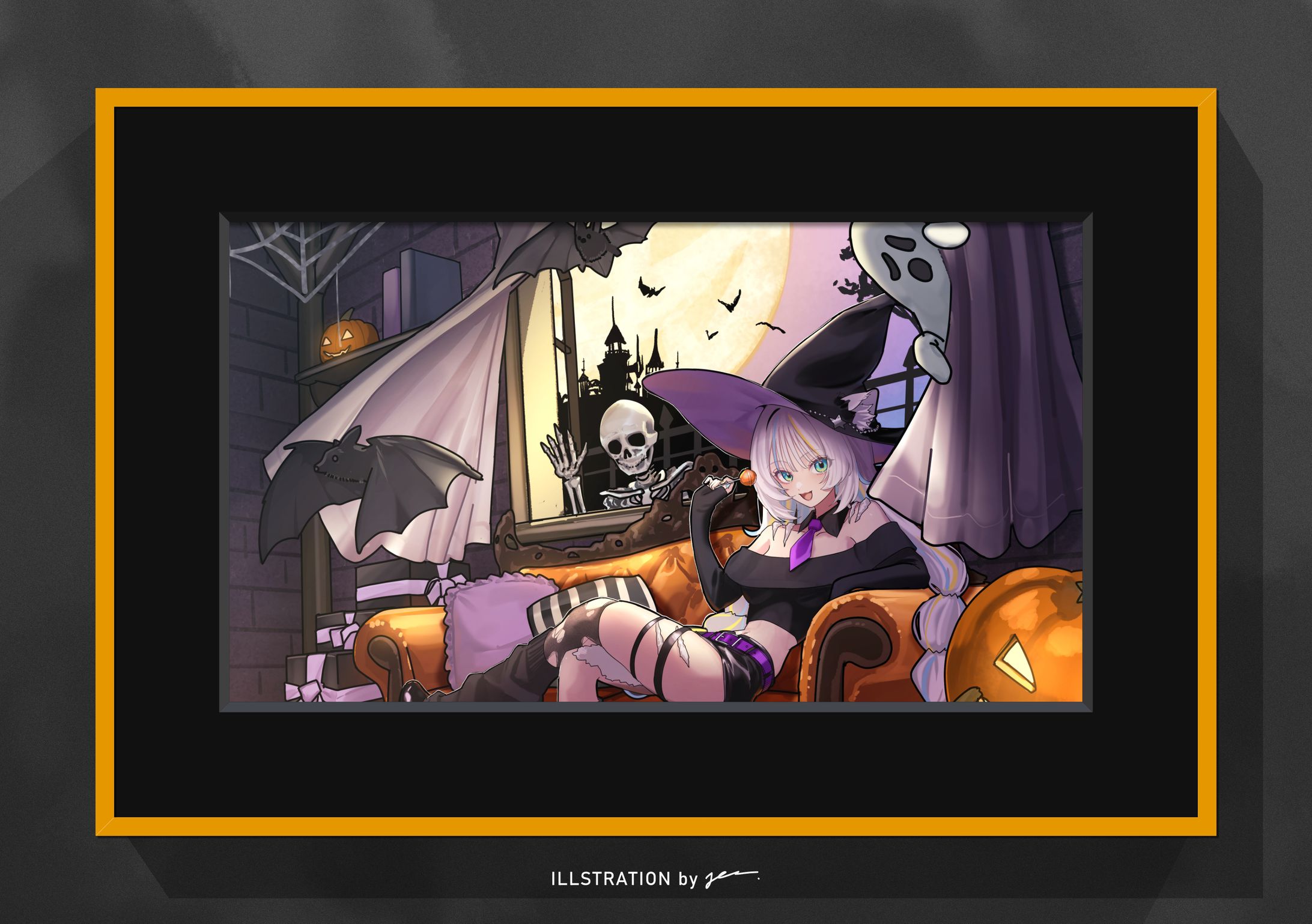 猫 The Sappiness様 / 「Happy Halloween」歌ってみたMV用イラスト-1