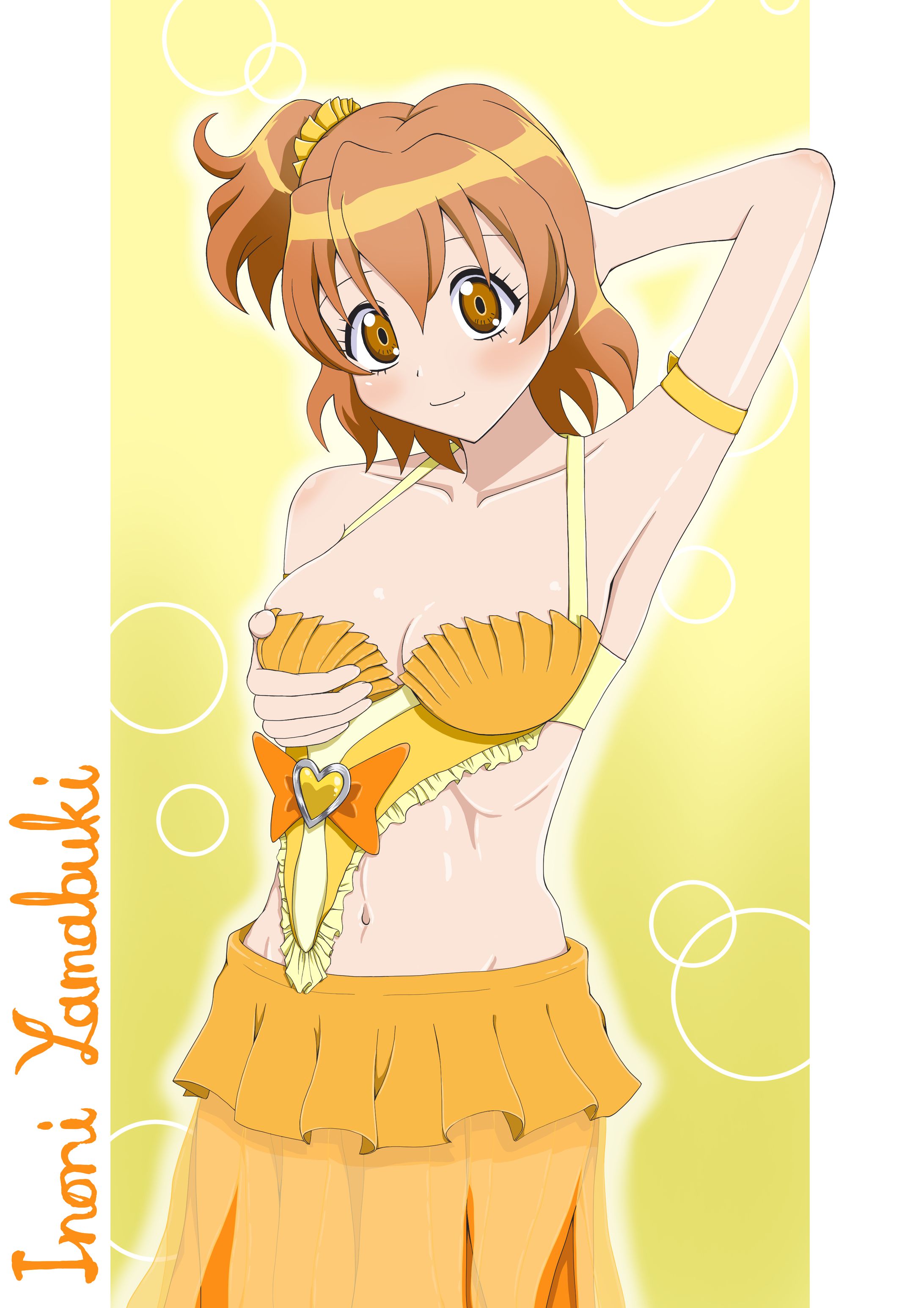 リクエストイラスト（ベリーダンスの衣装を着た山吹祈里）-1