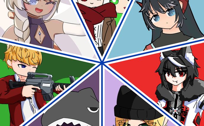 【ファンアート】2023年に描いたVさんたち