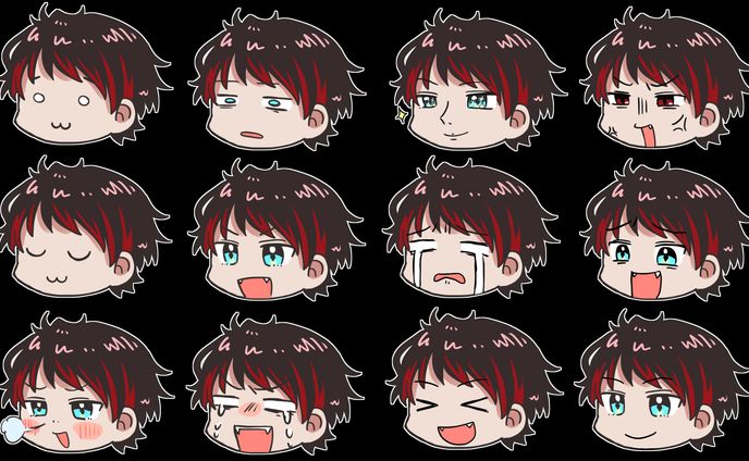 🎮KEI_KANADE様⚽️顔スタンプ