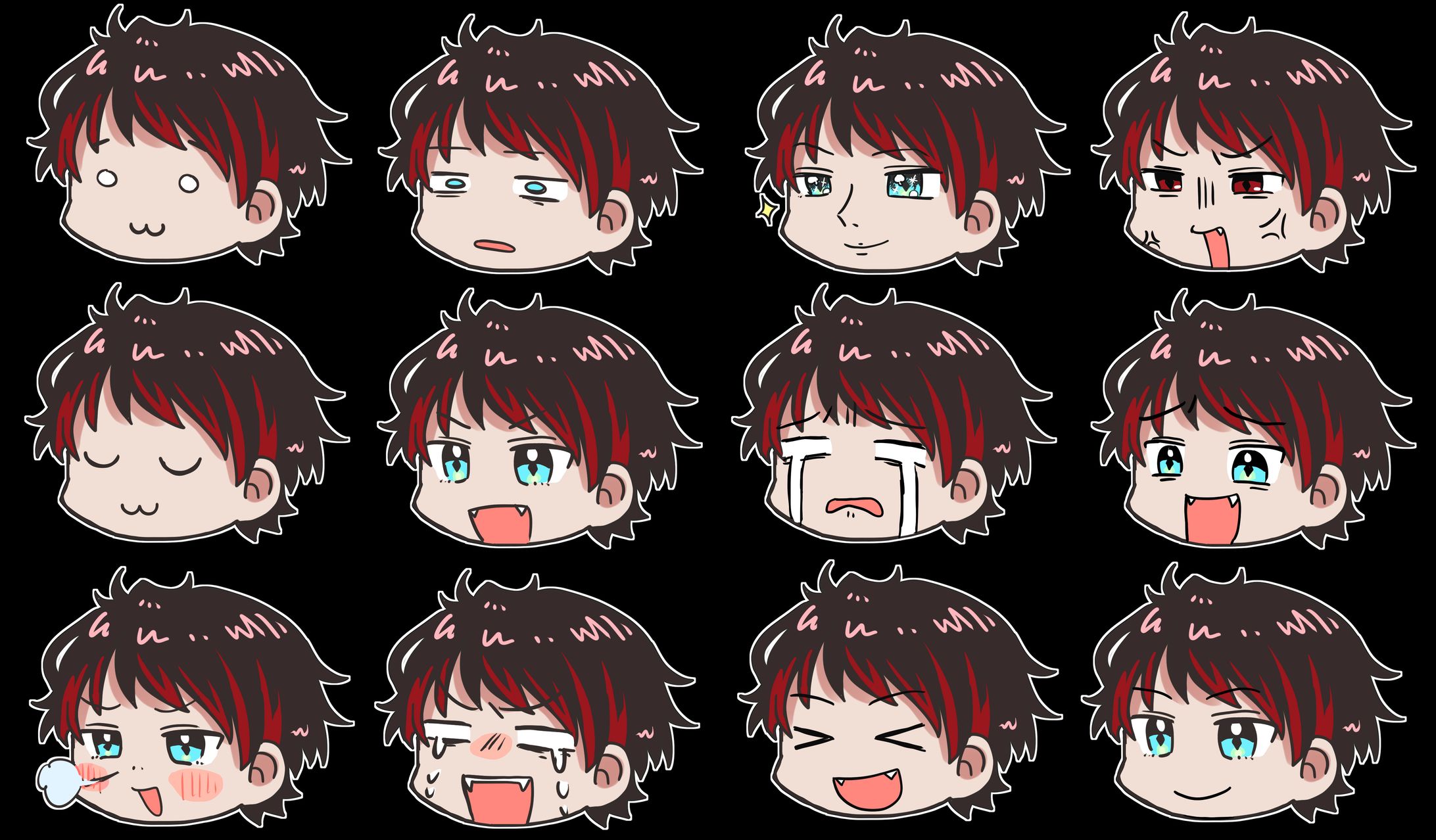 🎮KEI_KANADE様⚽️顔スタンプ-1