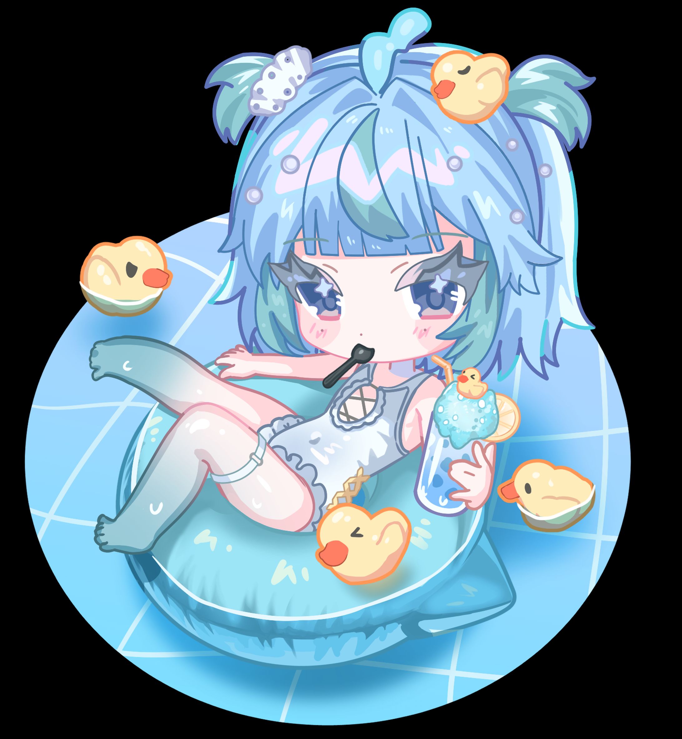 【自主制作】グッズ用デフォルメイラスト-1