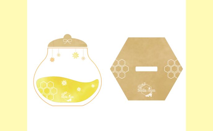 アクリル絵の具、デザイン学習1