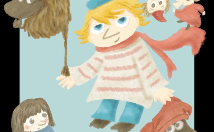 主線なしイラスト練習・ムーミン谷の住人