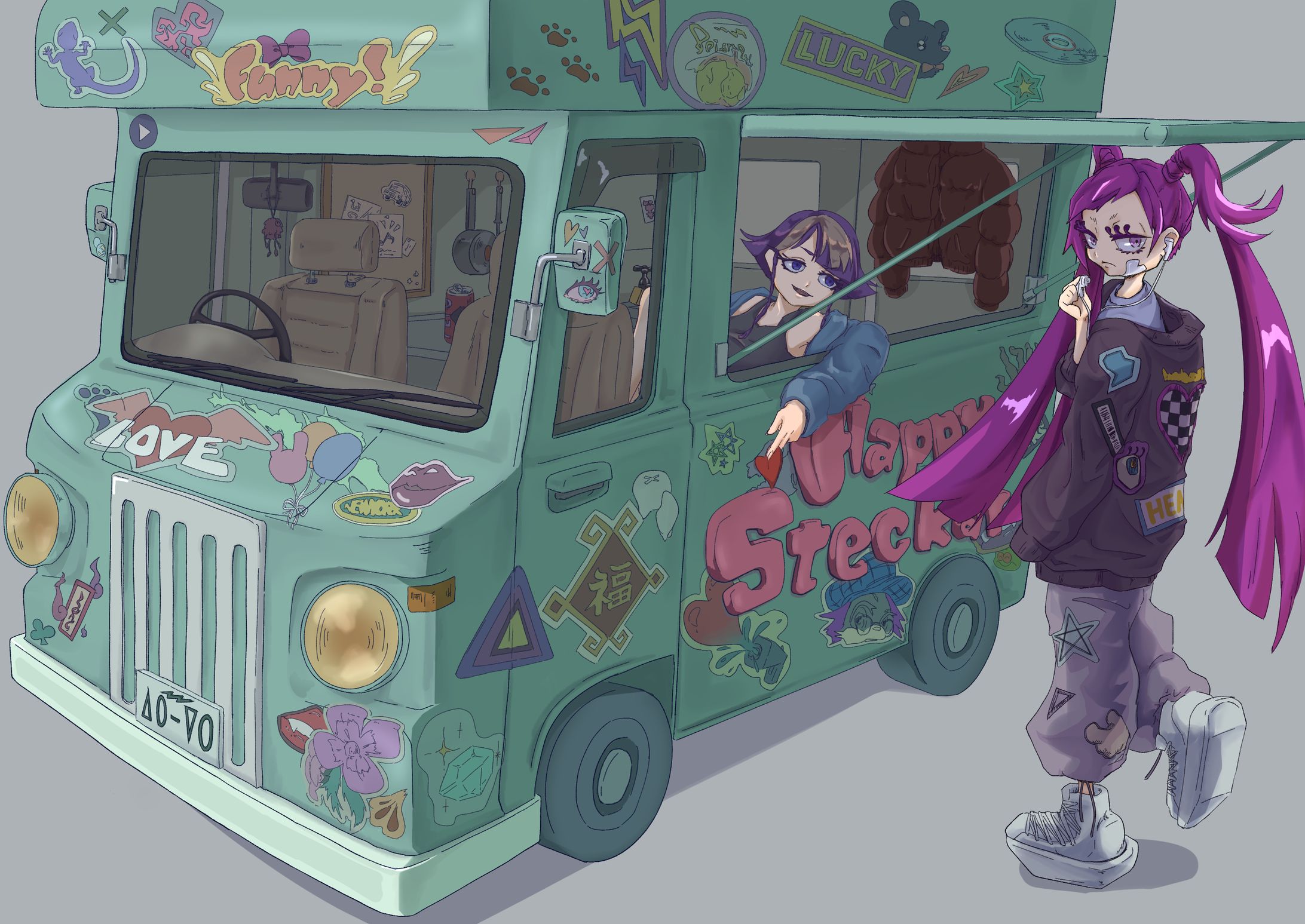 ハッピーステッカー-1