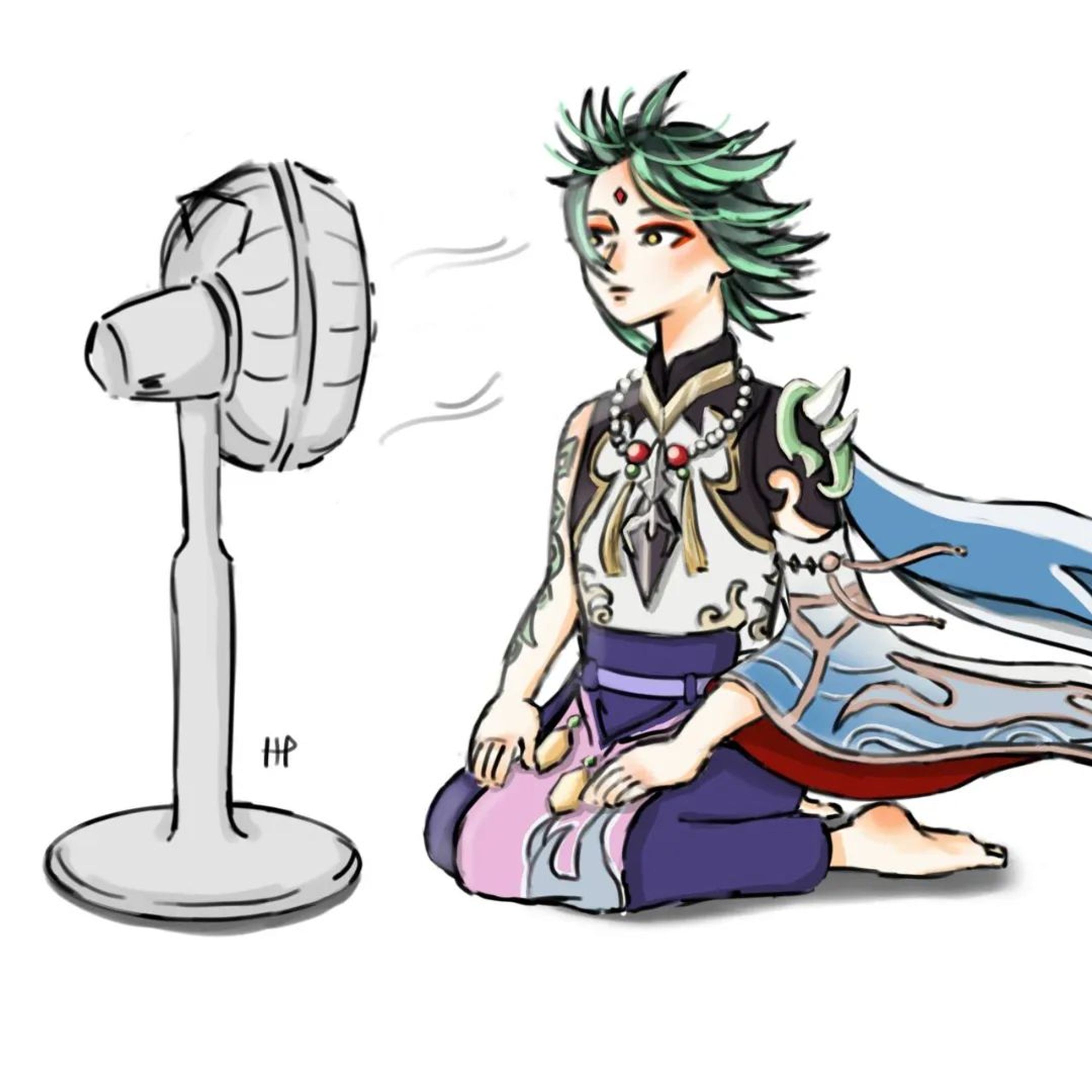 ang init kasi dito sabi ni xiao ☀️
[inspo by unknown artist i found on pinterest ♡]

-

id main him if i had him 😔 also dont mind the off physics of his hair and shadows around him :"DD im still working on where i should place my light source sjjssj

-

#genshinimpact #genshin #genshinimpactfanart #fan #art #openrp #game #videogame #video #illustration #drawing #draw #art #artwork #artph #hot #electricfan #digital #digitalart #procreate #pinterest-1
