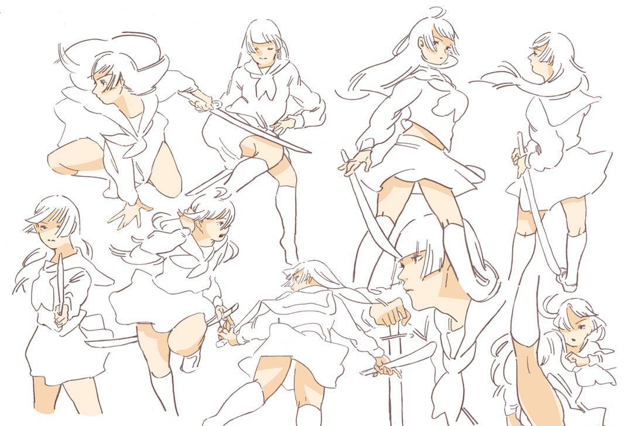闘うJK #illust #illustration #art #sketch #girl #artwork #highshool #jk #sword #イラスト-1