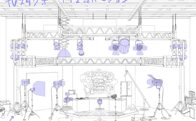 連載中、スタジオ撮影