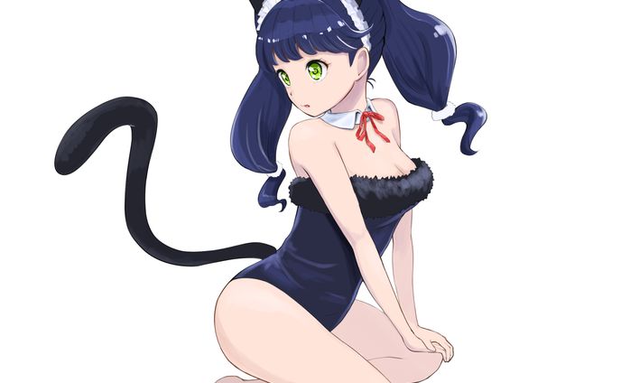 猫メイドちゃんイラスト練習