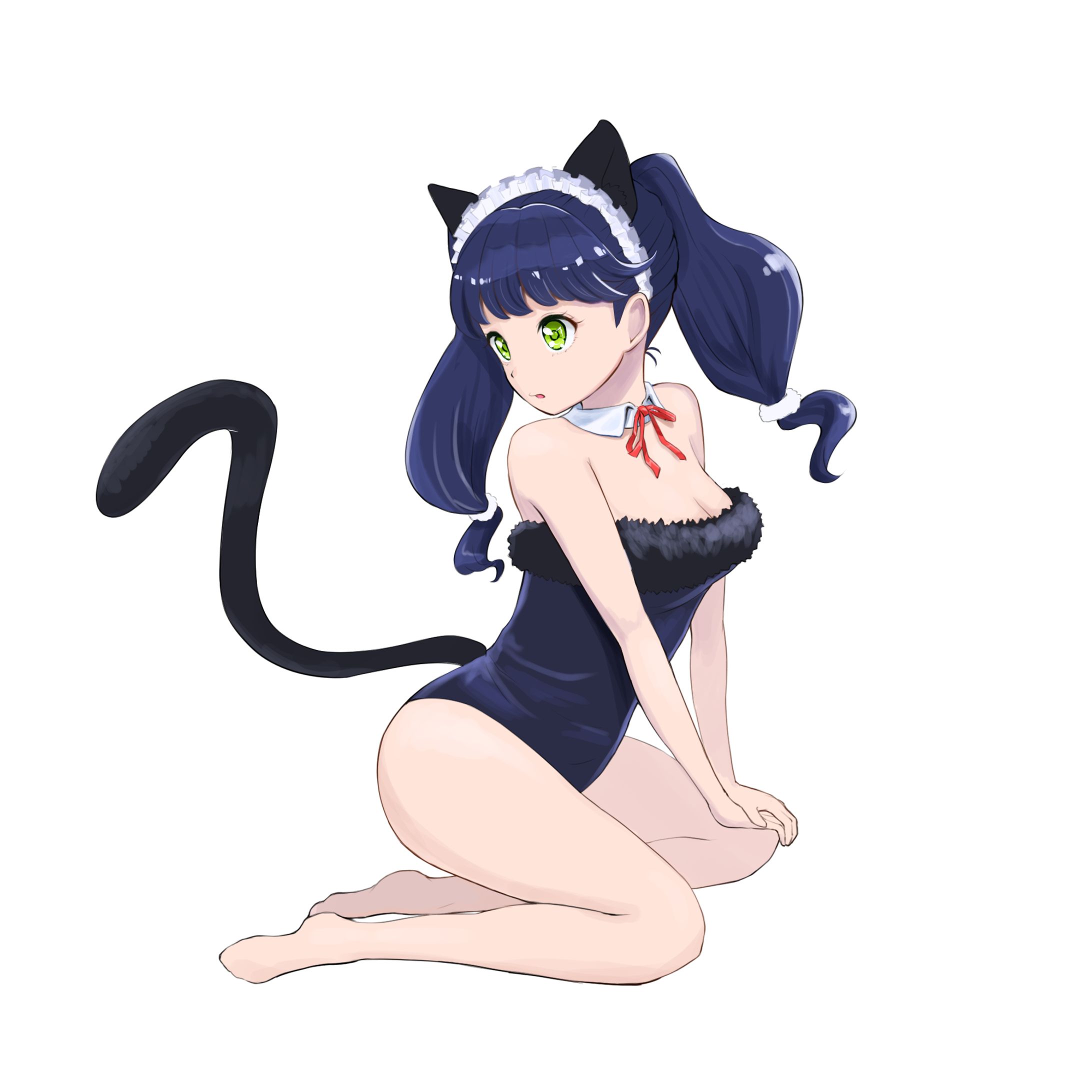 猫メイドちゃんイラスト練習-1