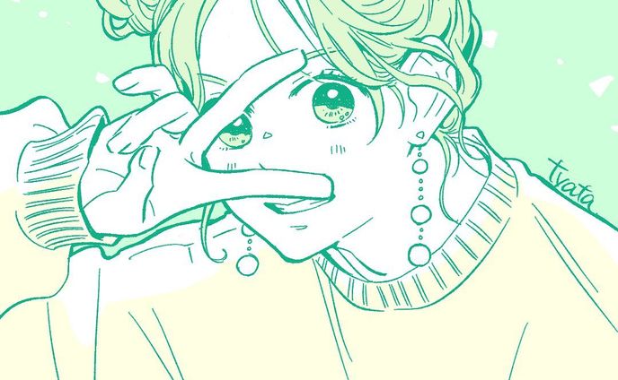 ピース✌️ピース✌️
#イラストレーター
#ガールズイラスト
#WEB漫画