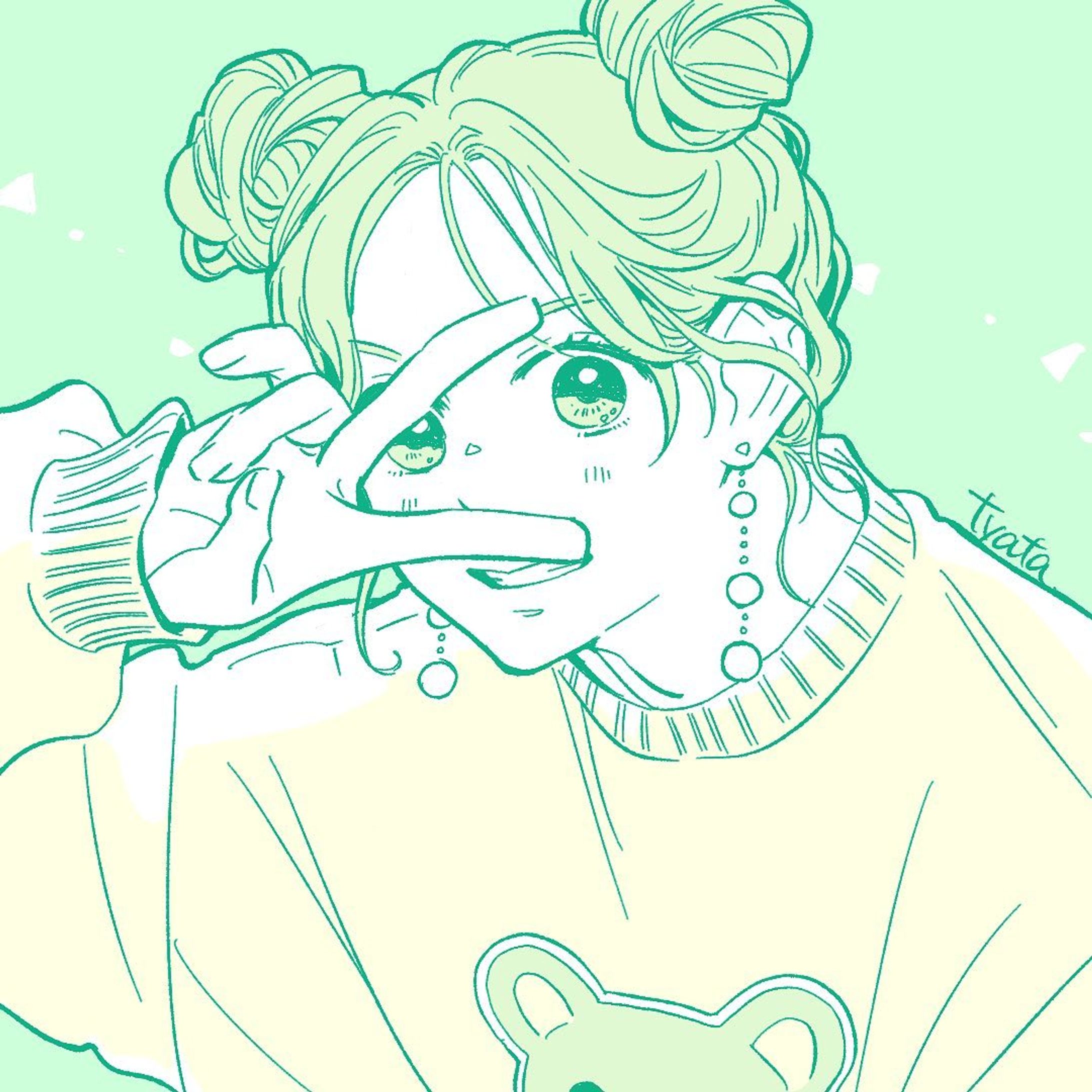 ピース✌️ピース✌️
#イラストレーター
#ガールズイラスト
#WEB漫画-1