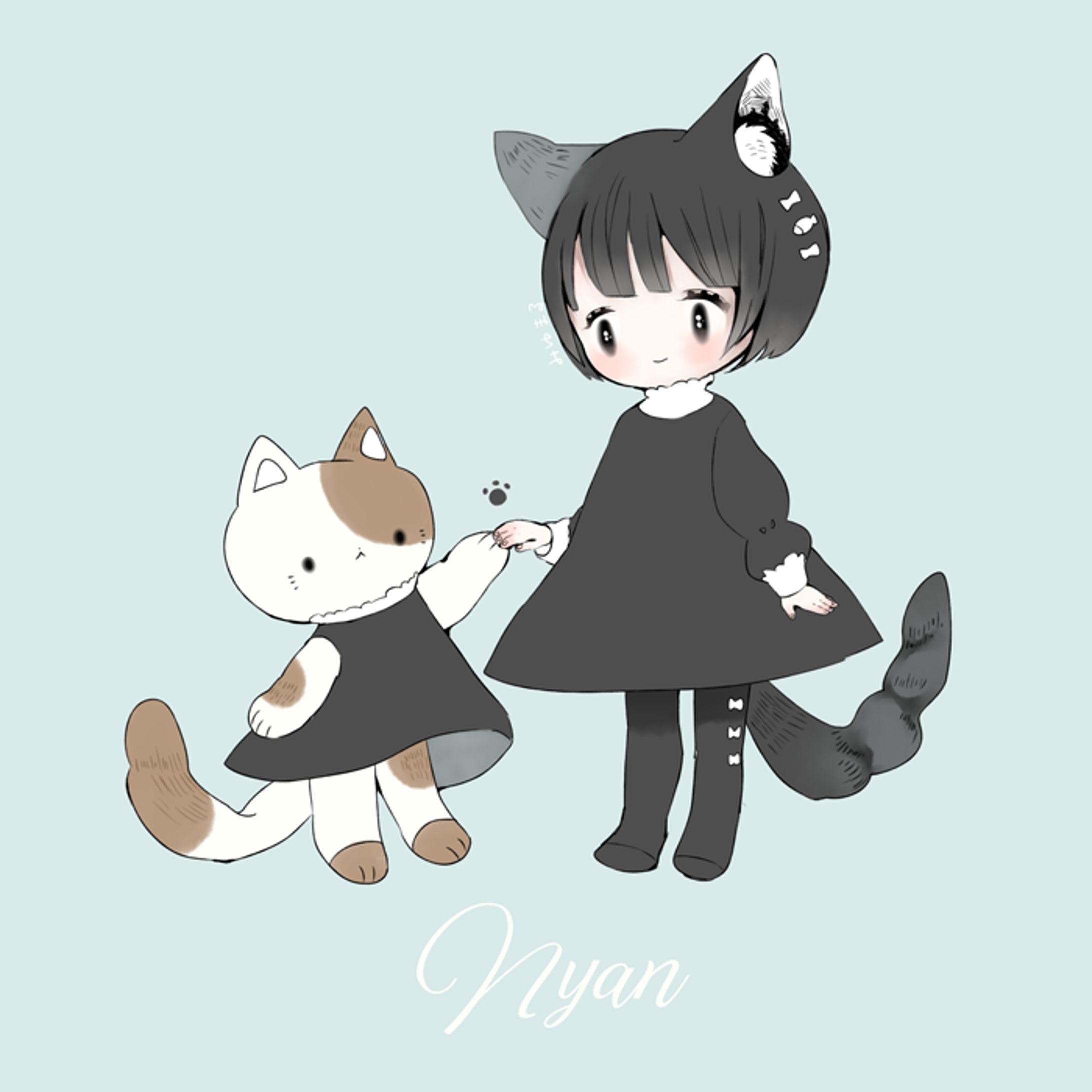 ねことおんなのこ-1