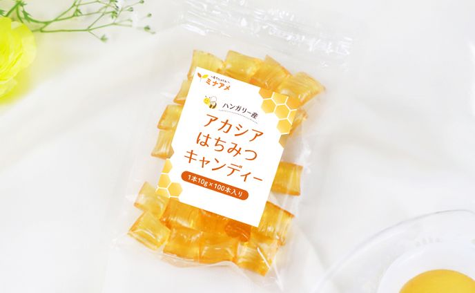 【シールラベル】はちみつキャンディーのラベル
