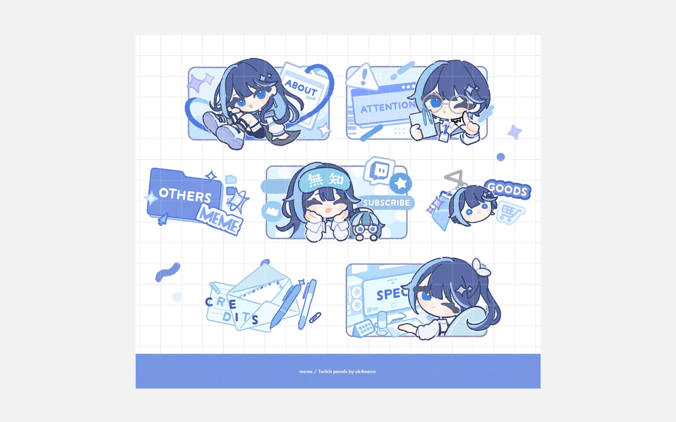 skeb / Twitch パネルイラスト-1