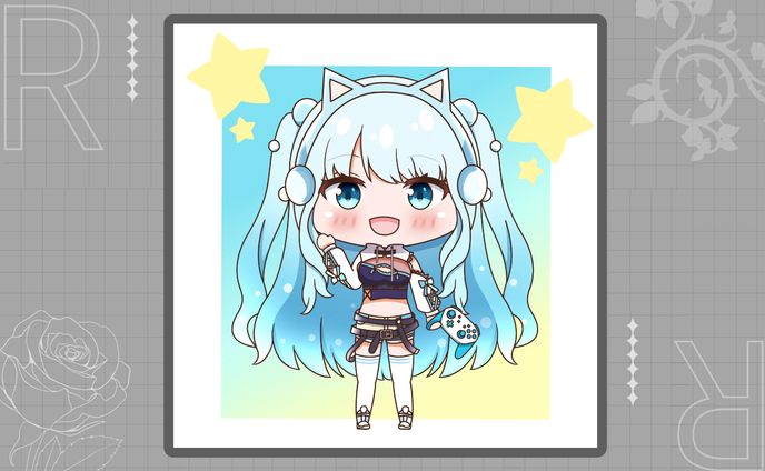 リスナー様依頼　夏宮らむねさんゲーマー衣装