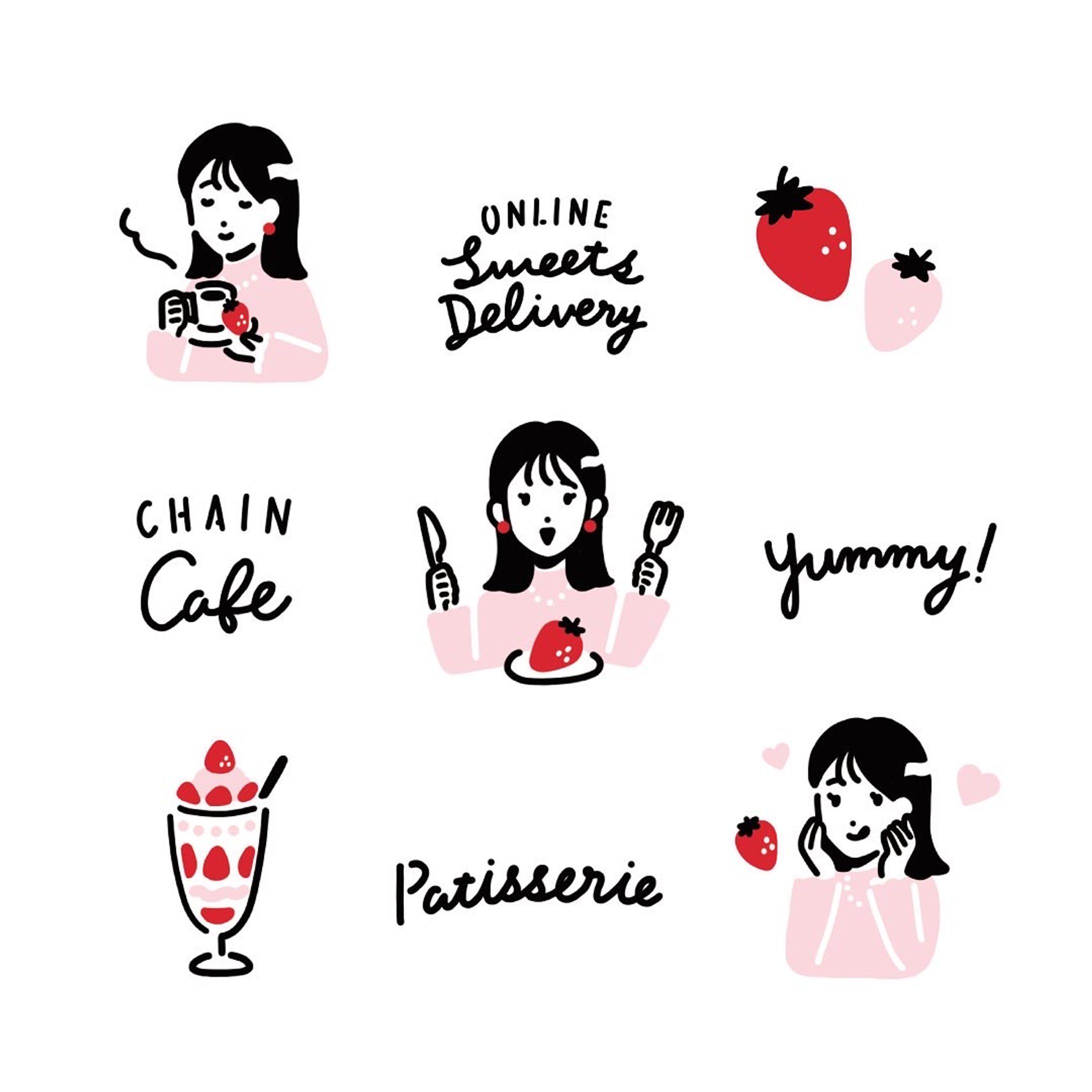 【works】HOT PEPPER 2022年3月号　いちごスイーツ特集-1