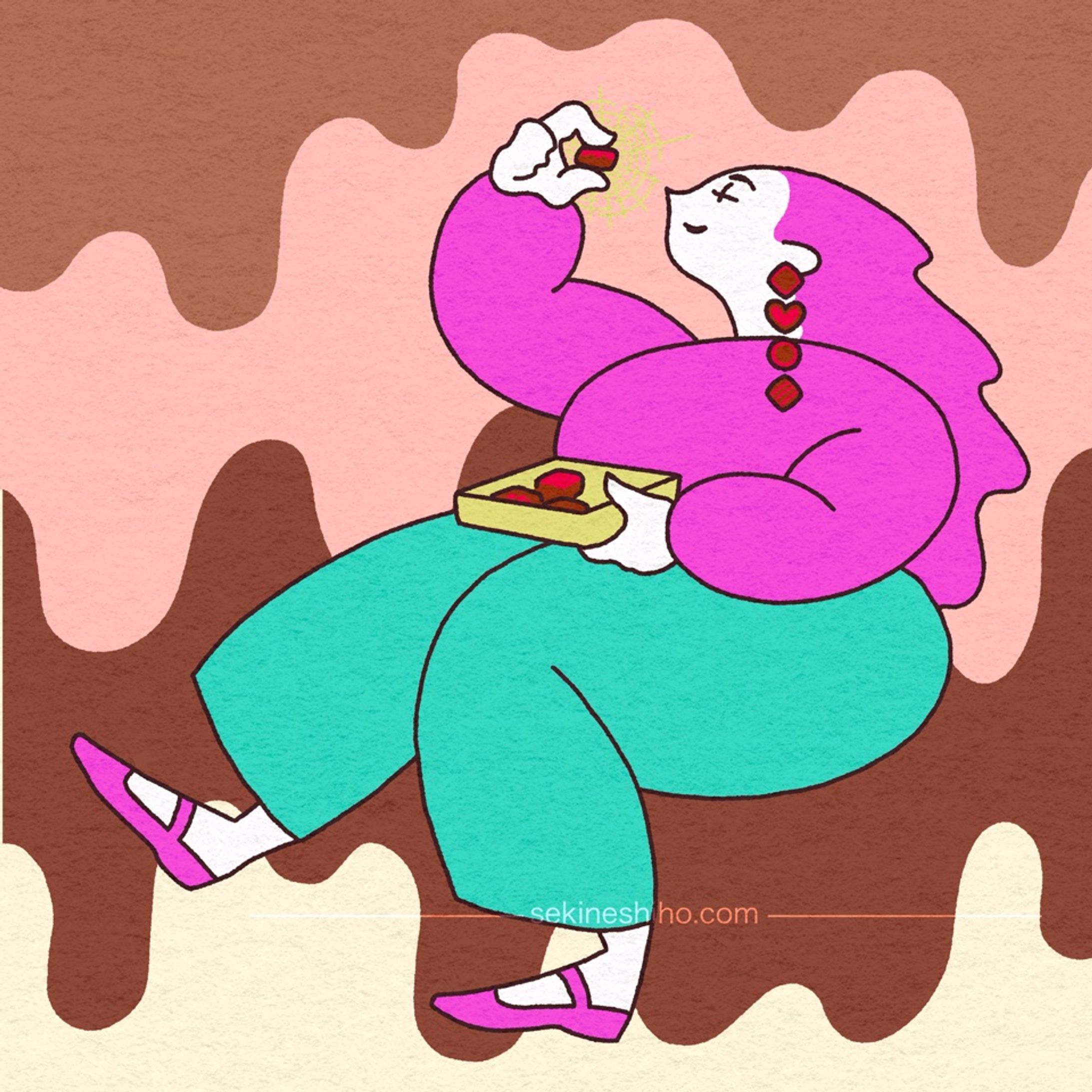 バレンタインデー　イラスト-1