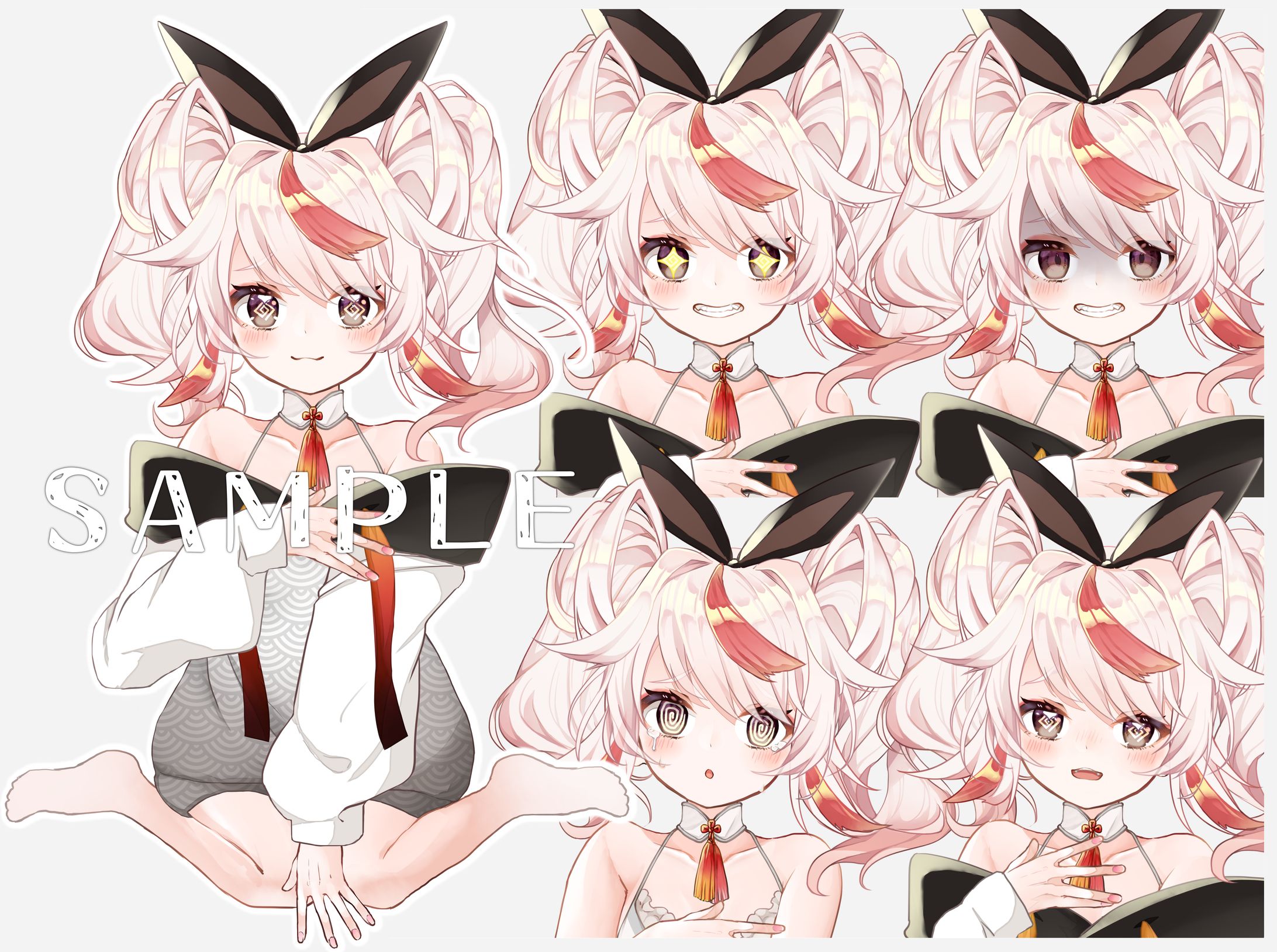 VTuberモデル制作(キャラクターデザイン・立ち絵製作・モデリング)【フラムちゃん】-1