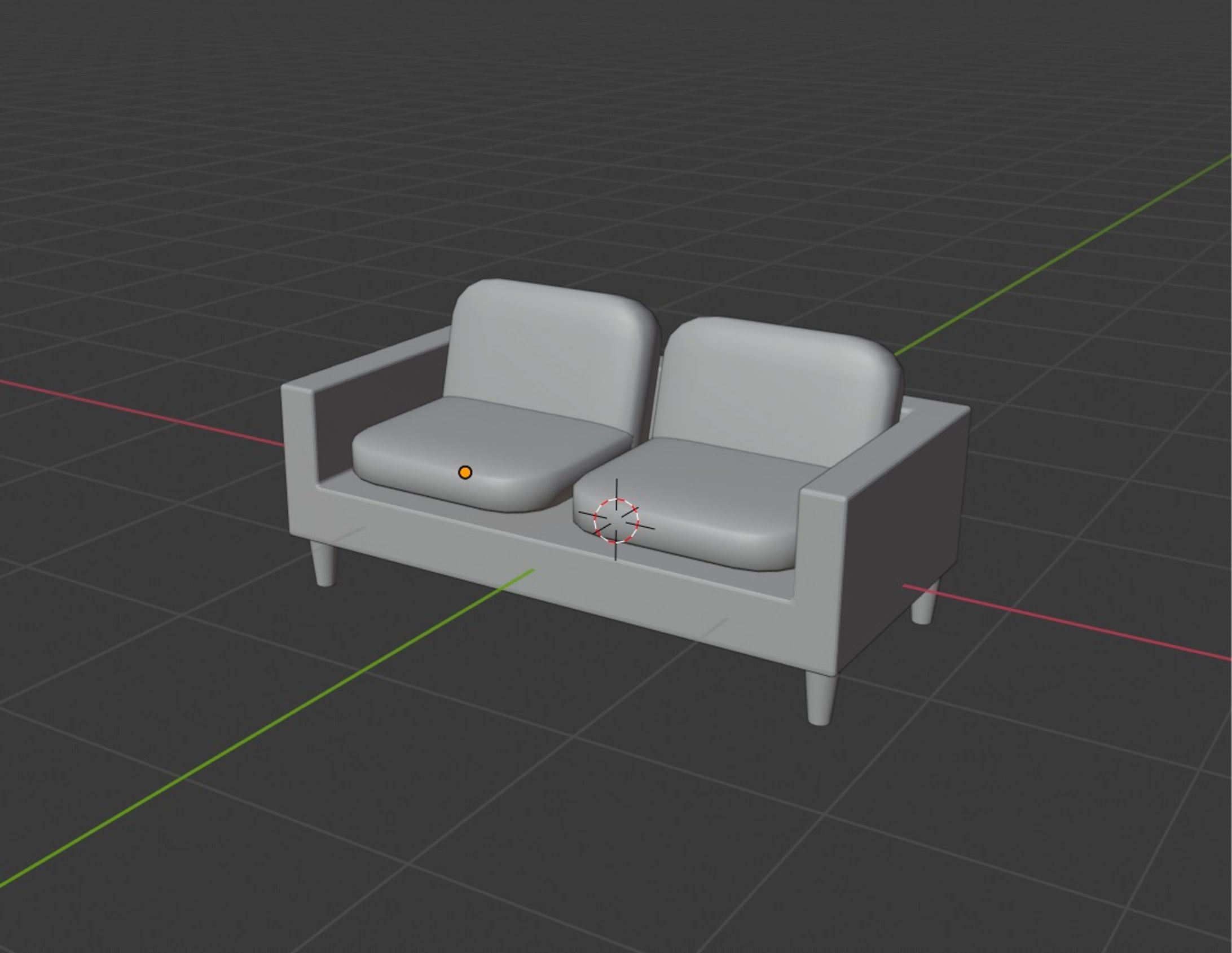 3DCG　ソファ-1