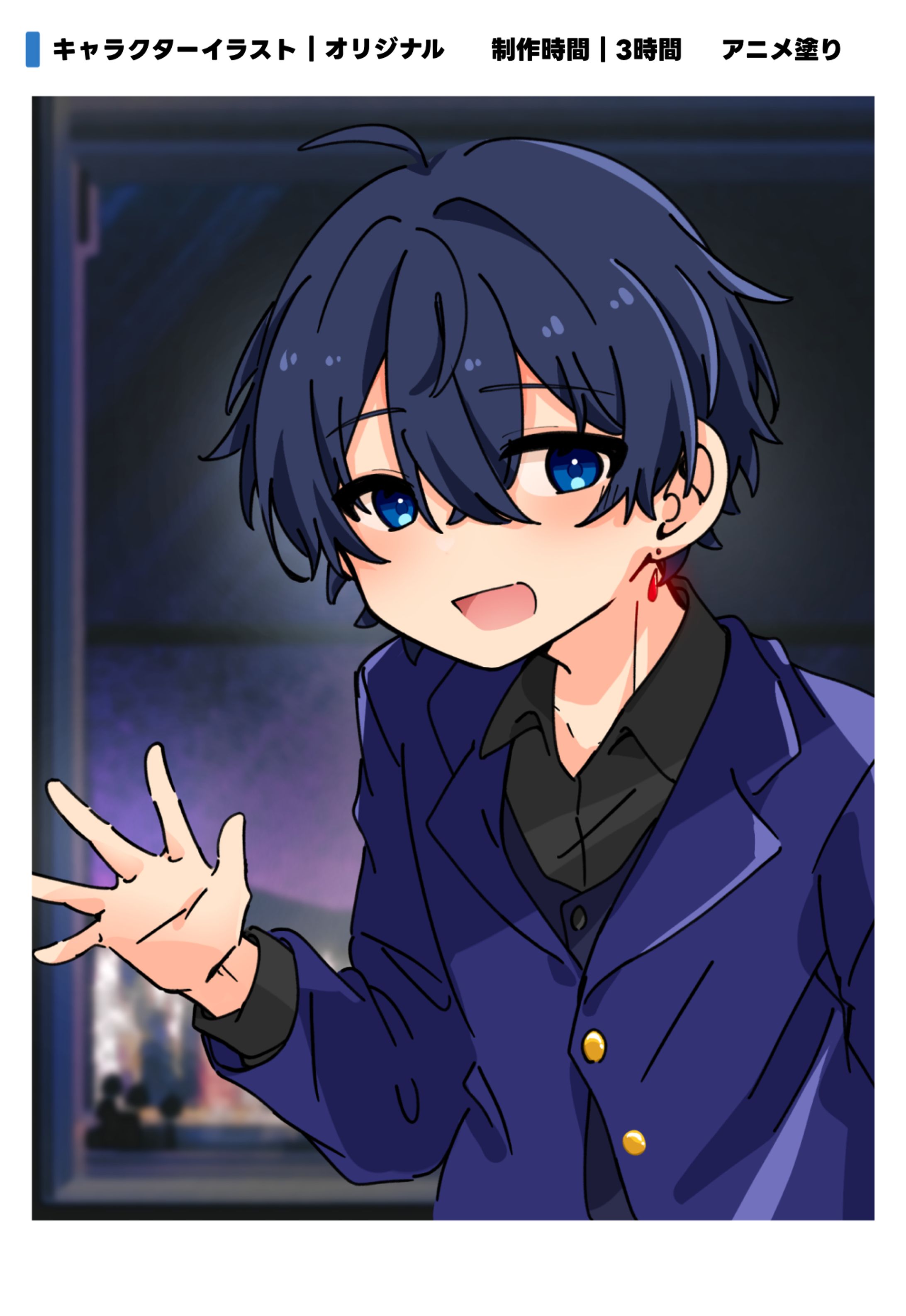 オリジナルキャラクター アニメ塗り-1