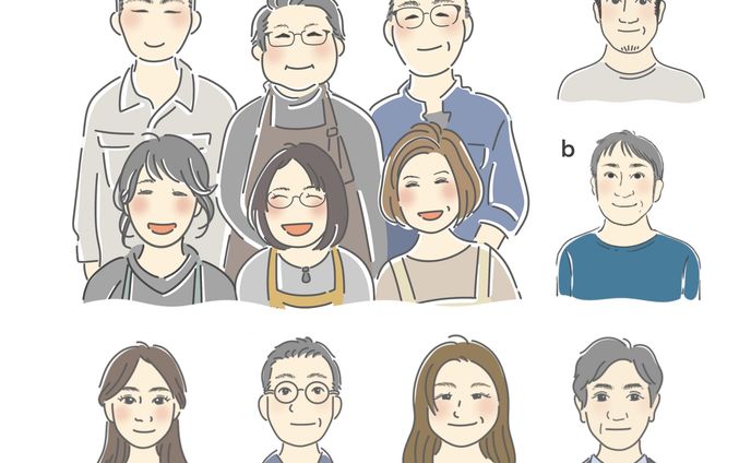 ホームページ用似顔絵