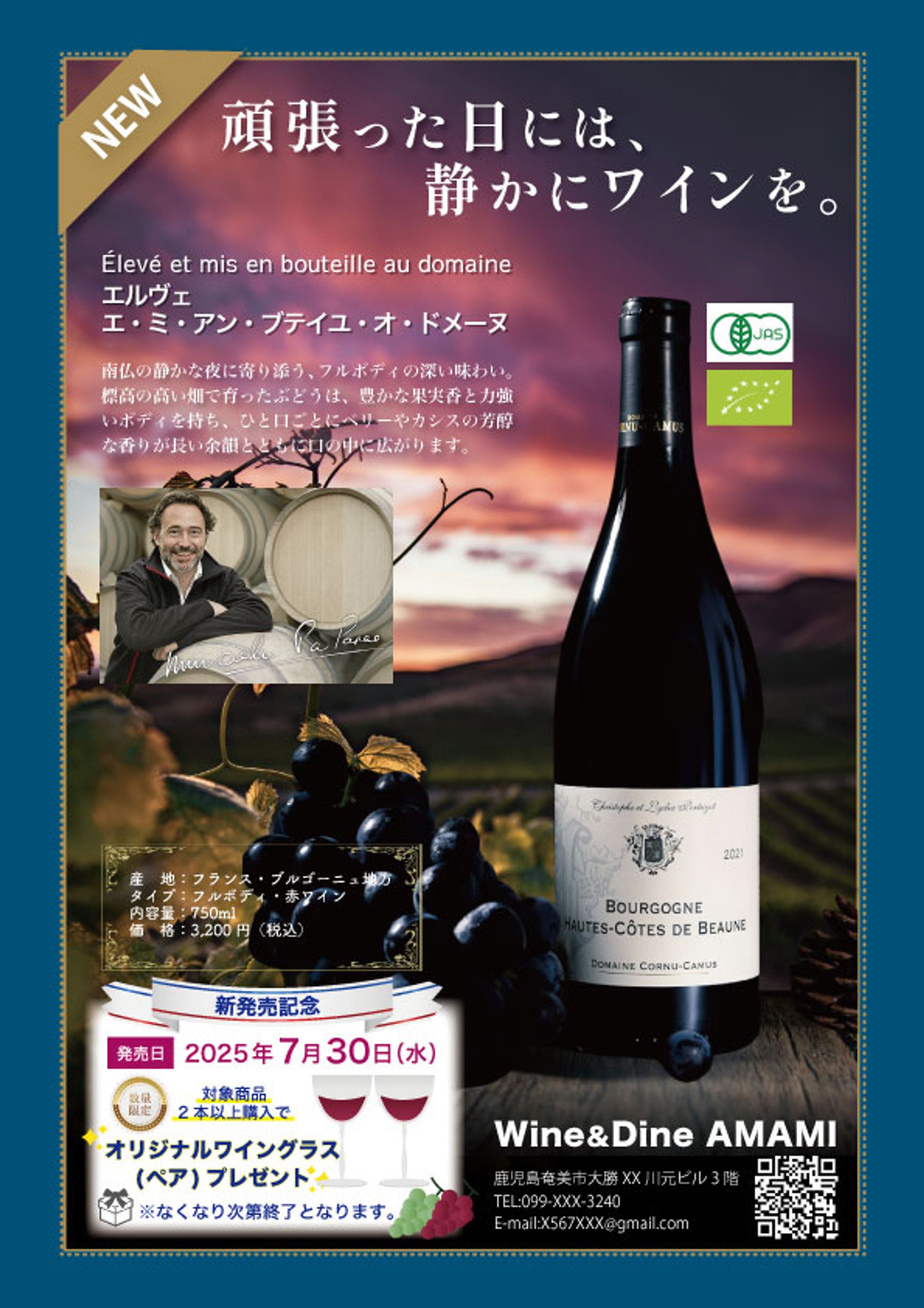 チラシ「新発売のワイン」-1