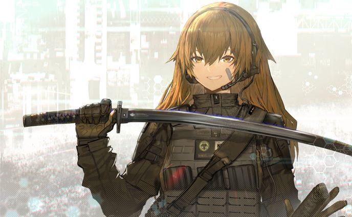 「創作」ＳＦ特殊部隊　炭素コーティング刀装備