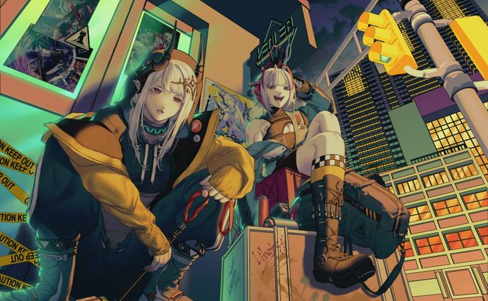 arknights fashion libertas zine illustration