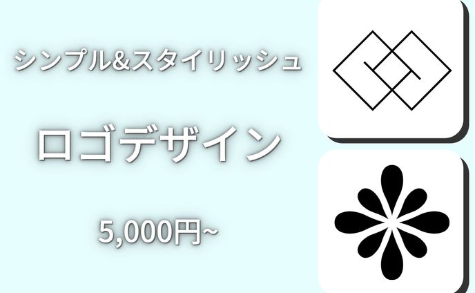 「ロゴデザイン制作」　ココナラ用サムネイル