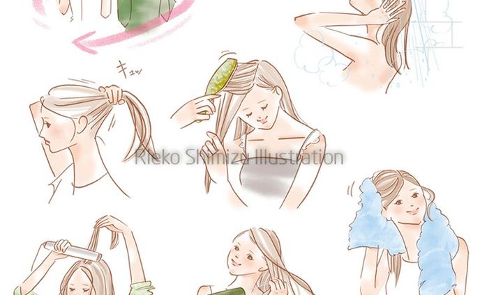 ヘアケアイラスト_マキアオンライン記事