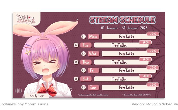 【SCHEDULE】Veldora Mavocia