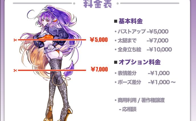 料金表