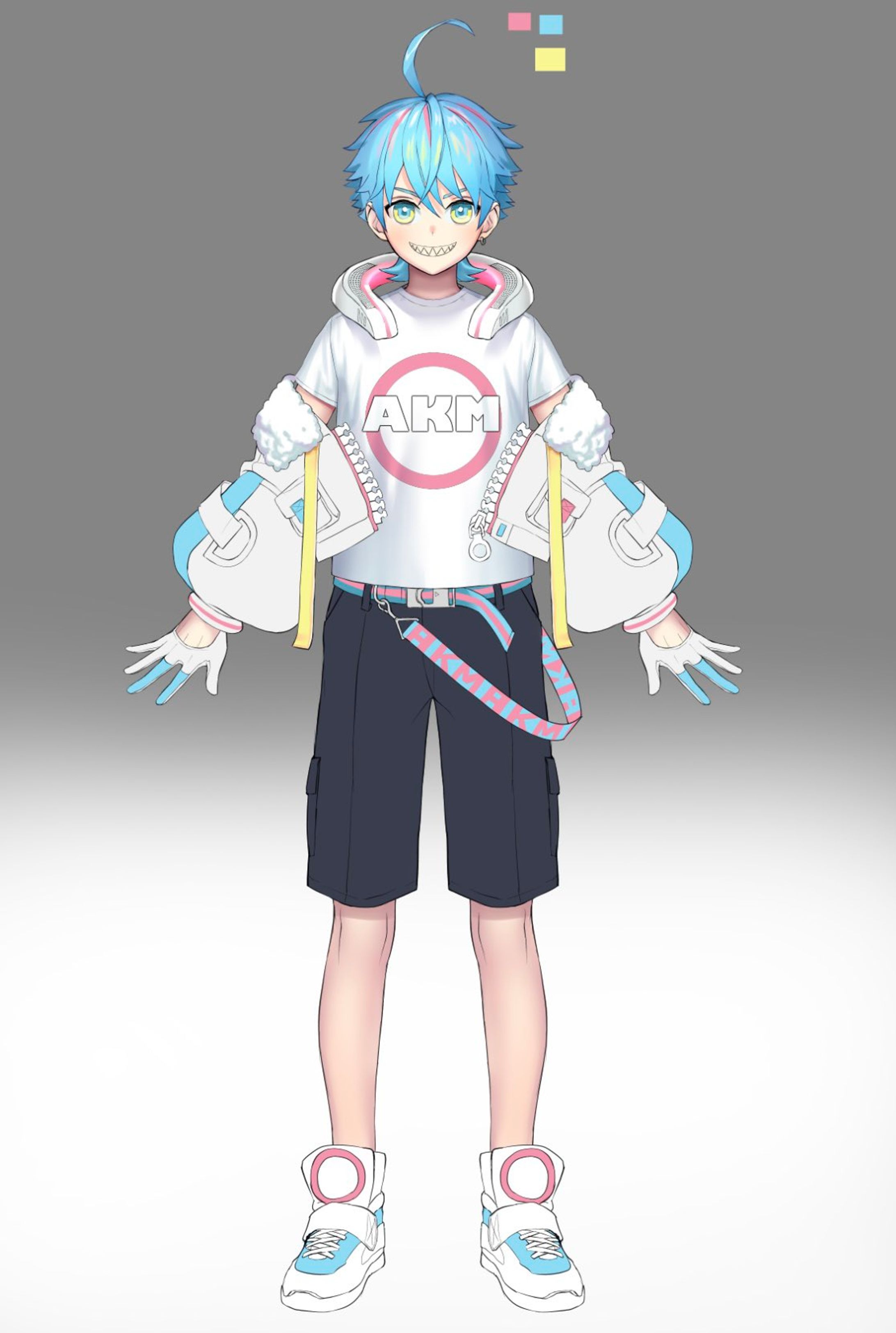 LIVE2Dデザイン、立ち絵作成、分割からモデリングまで-1