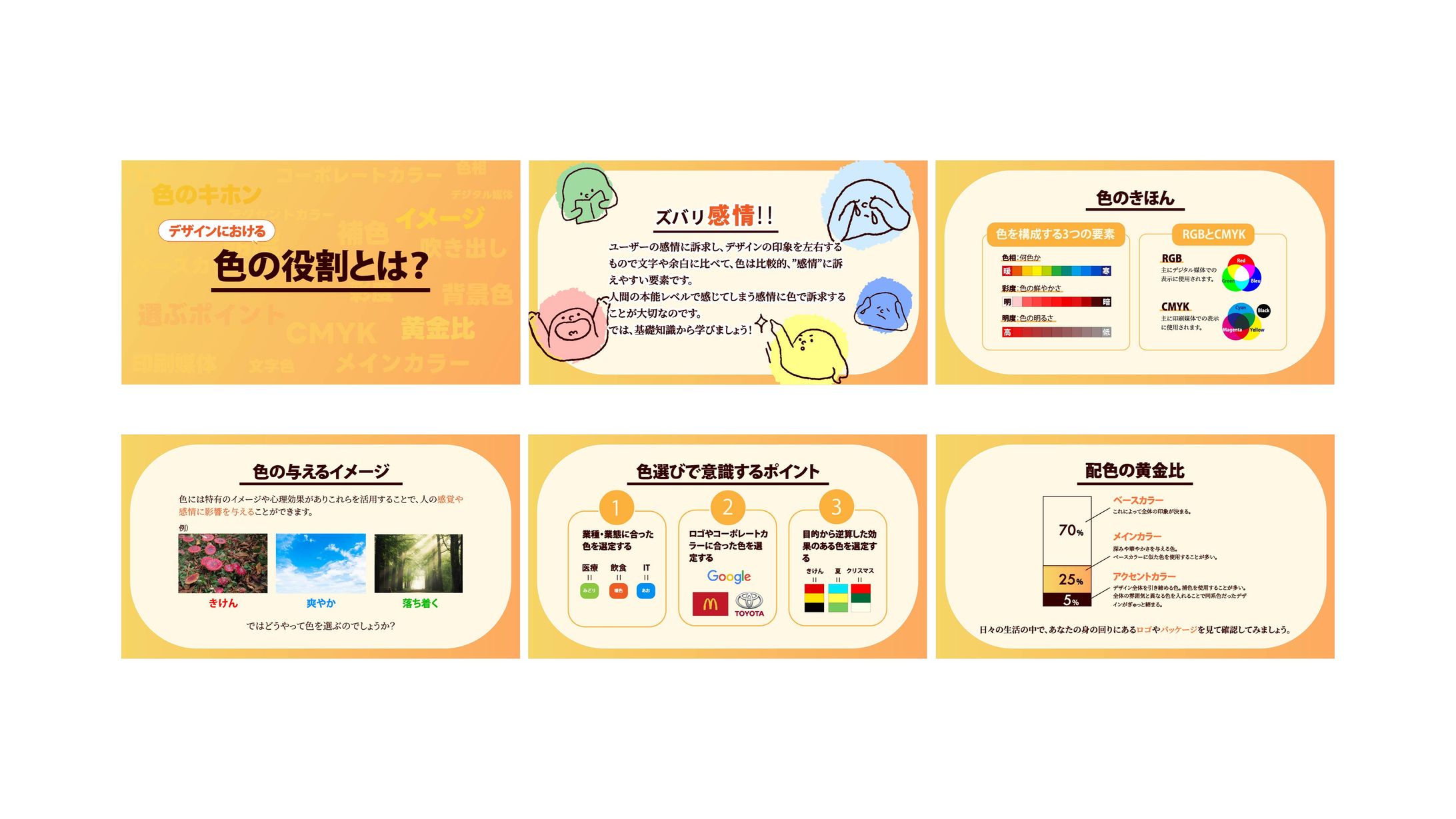 【スライド】「デザインにおける色の役割とは？」（模擬制作）-1