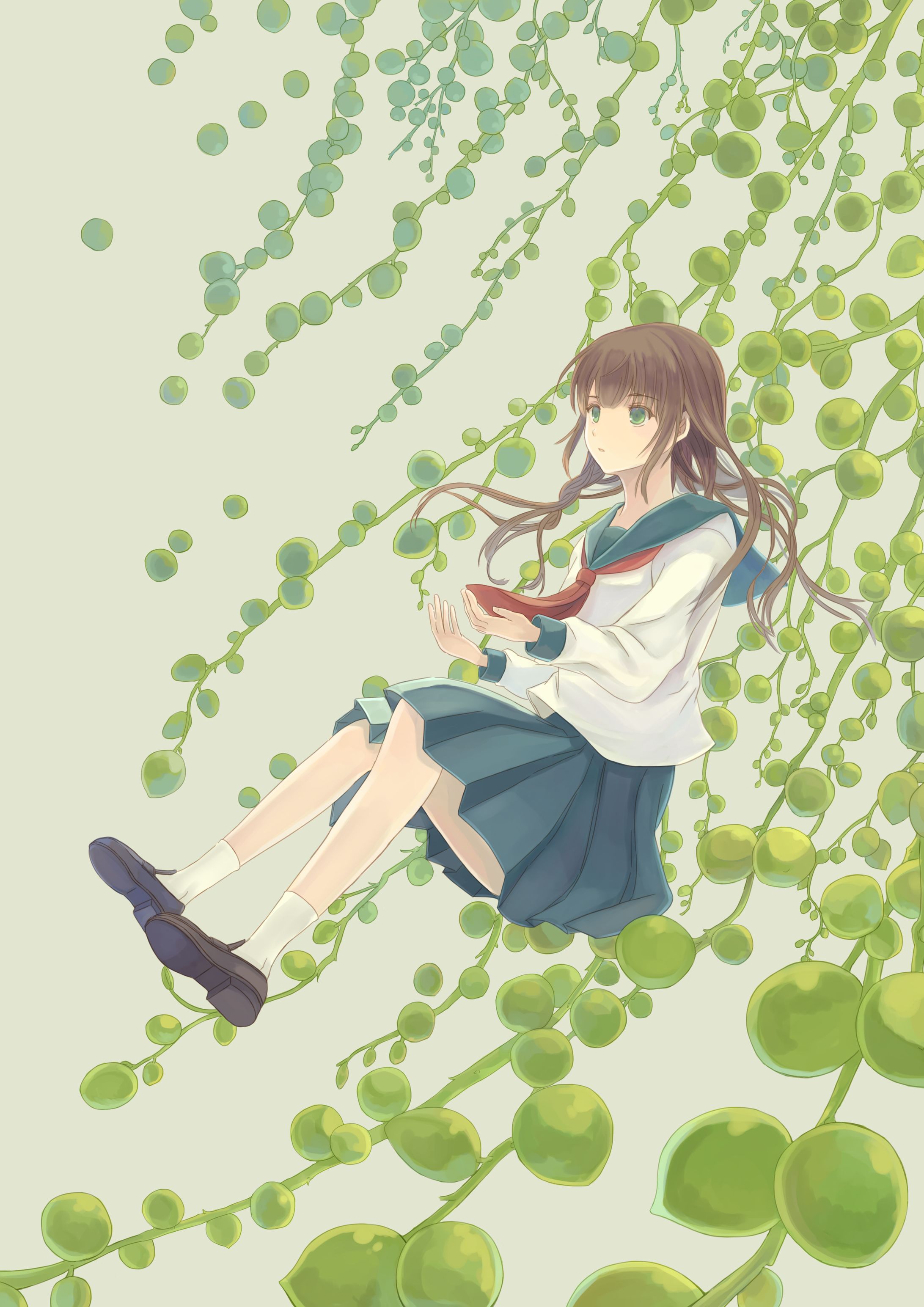 グリーンネックレス-1