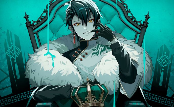 織田ルキ「KING」歌ってみたMVイラスト