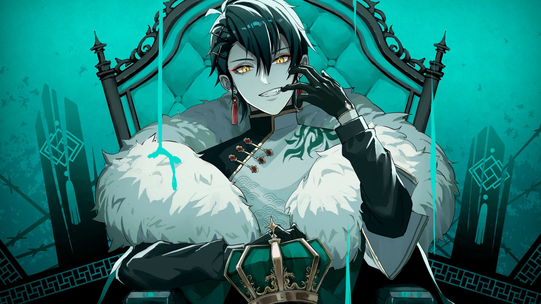 織田ルキ「KING」歌ってみたMVイラスト-1