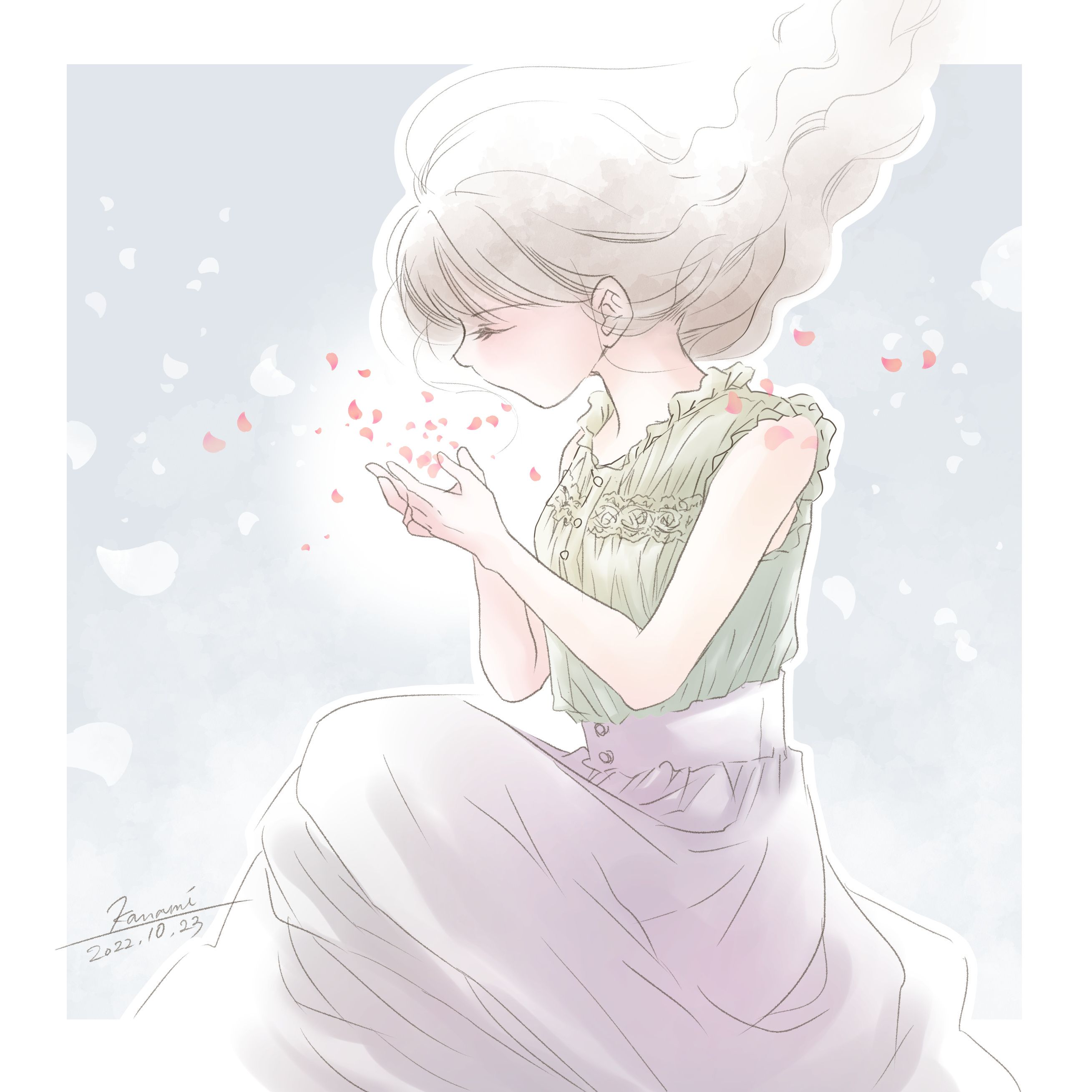 カラーイラスト（水彩風デジタル彩色）