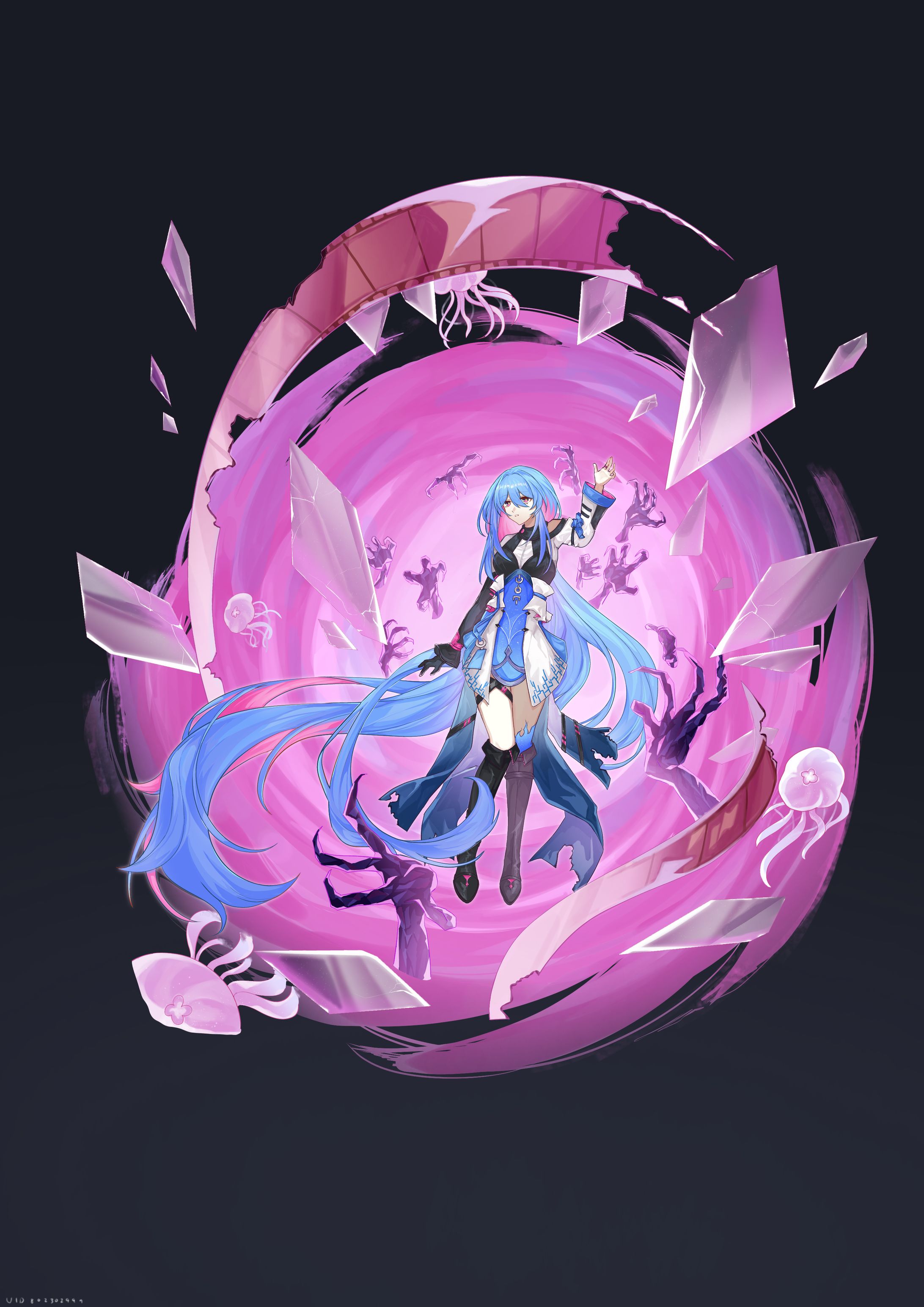 ヴィネットイラスト 制作過程-1