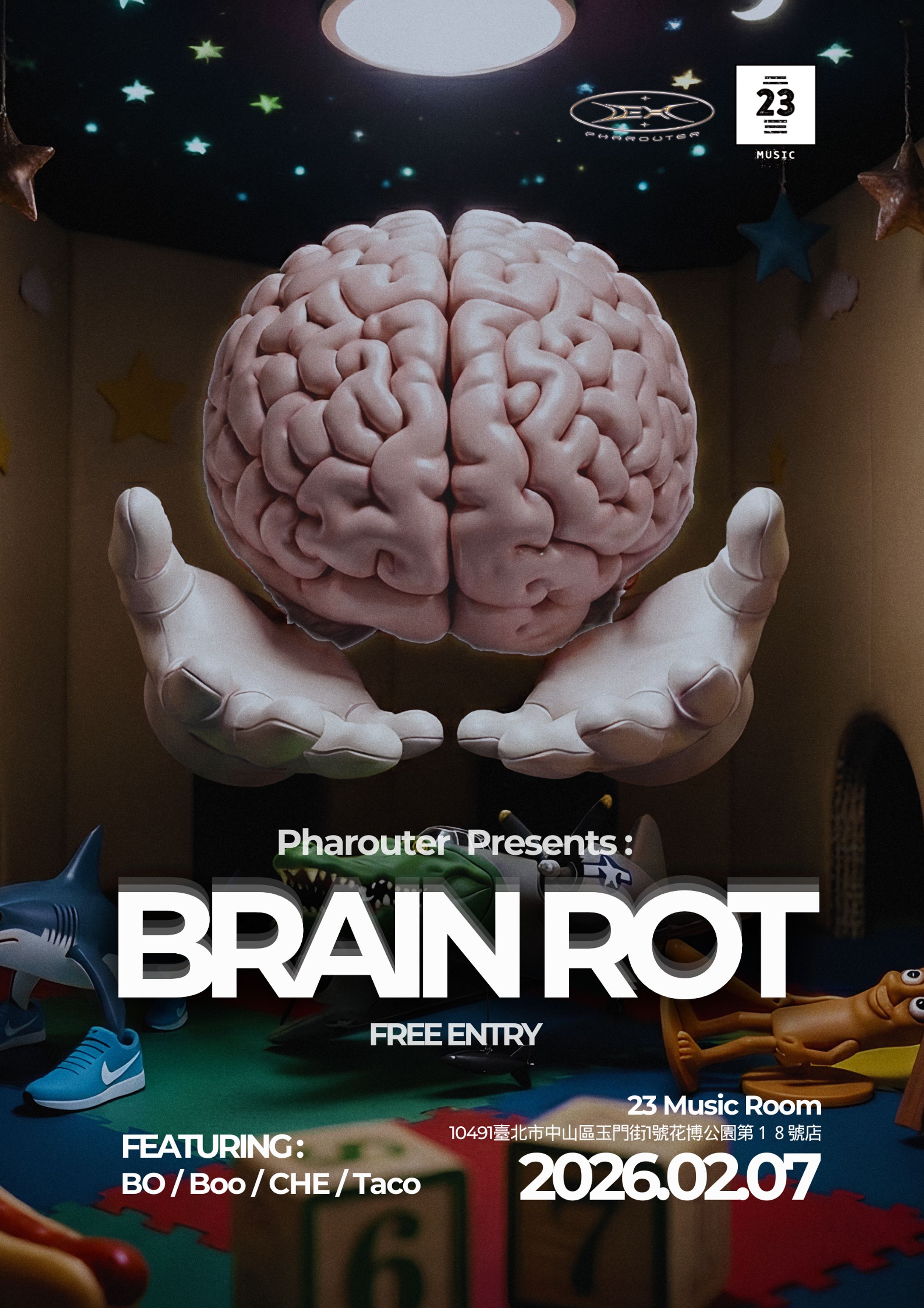 電子音樂活動品牌【Pharouter】活動海報設計-1