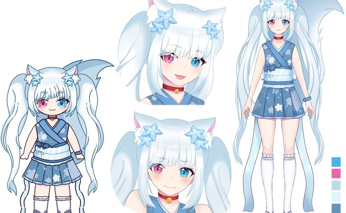 Kiyomi Kitsune | Reference Sheets