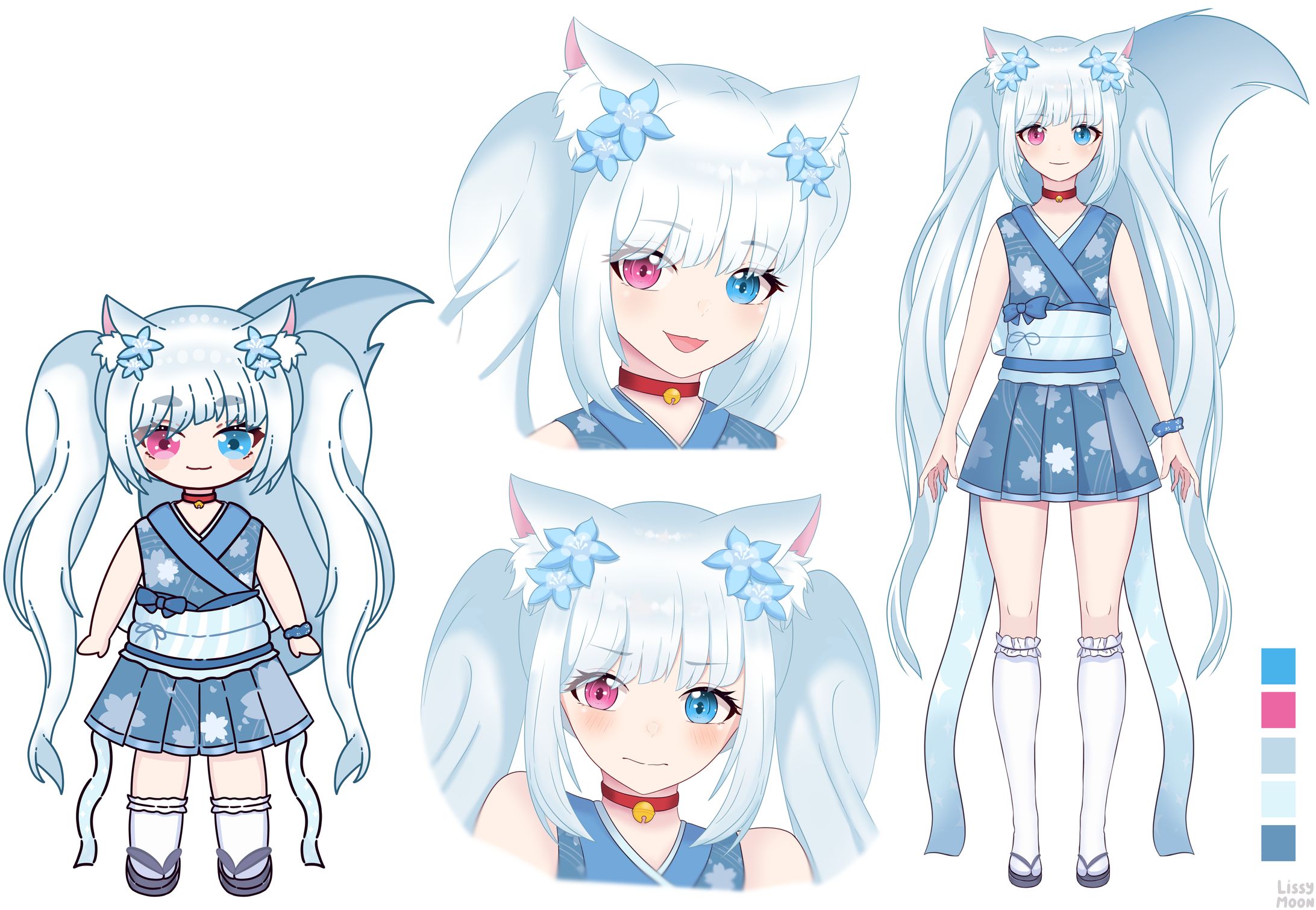 Kiyomi Kitsune | Reference Sheets-1