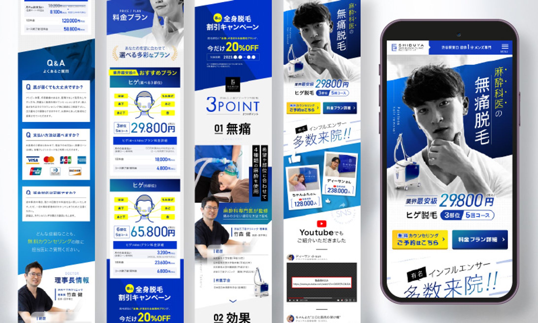 男性向け無痛脱毛LP-1