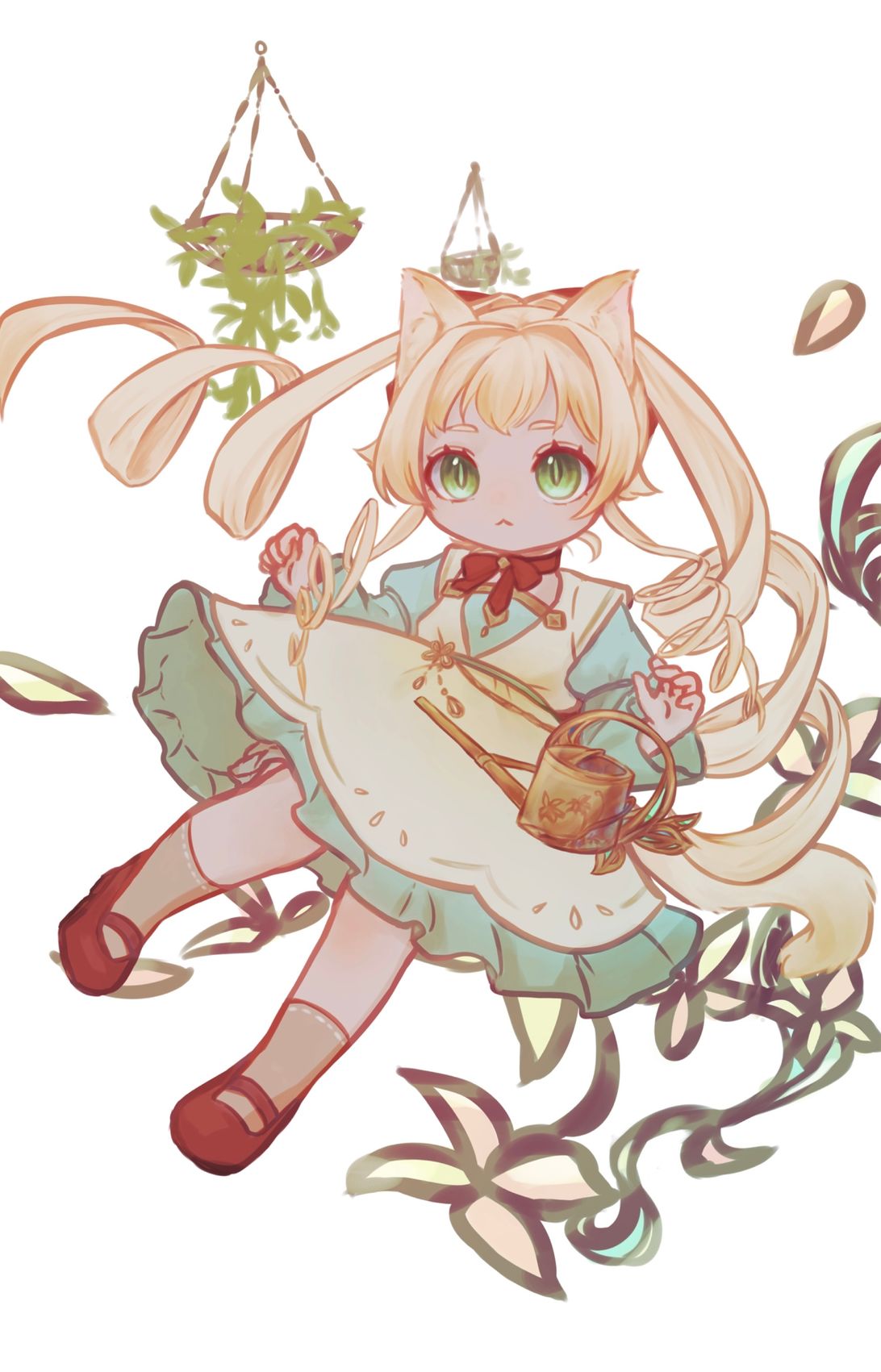 額絵　少女たちと花園　ファンタジー 額絵 少女たちと花園 ファンタジー 額絵 少女たちと花園